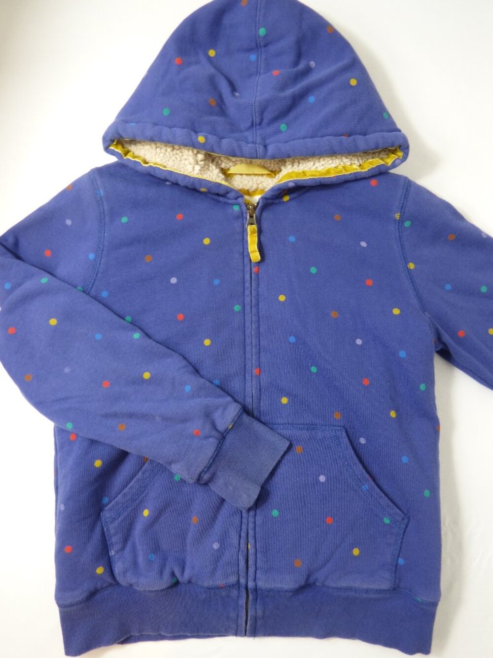 Mini Boden Girls' Shaggy-Lined Hoodie, Applique T-Shirt, & Stripe Shirt Set - Picture 2 of 11